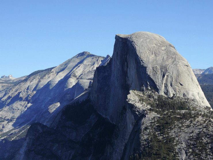 Half Dome and Clouds Rest from Glacier Point