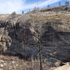 Little West Canyon; north end of the Brave New World Wall from the west