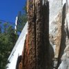 Just beyond this tree is Winter Crack (5.9+)