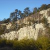 Another view of the Top Rope Buttress and the Upper Ledge from 2010.