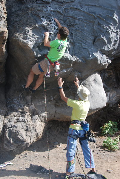 Duncan strarting on Espolón del murciélago