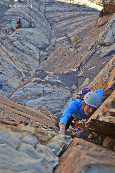 Paisley Close leading Pitch 3 of Schaeffer's Delight.