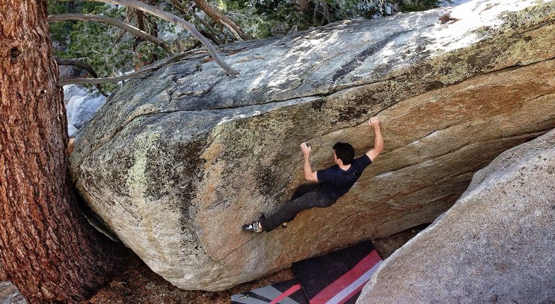 Taylor on the Tetrys Boulder