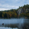 An amazing fall morning at the pond, mid-October 2013.