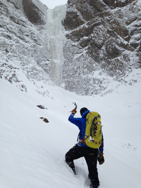 Wallowing through deep snow en route to 'The Moratorium,' Feb. 2014