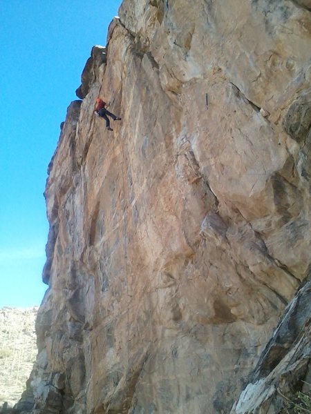 Jeremy milking a "nylon-shakeout" on Storming.