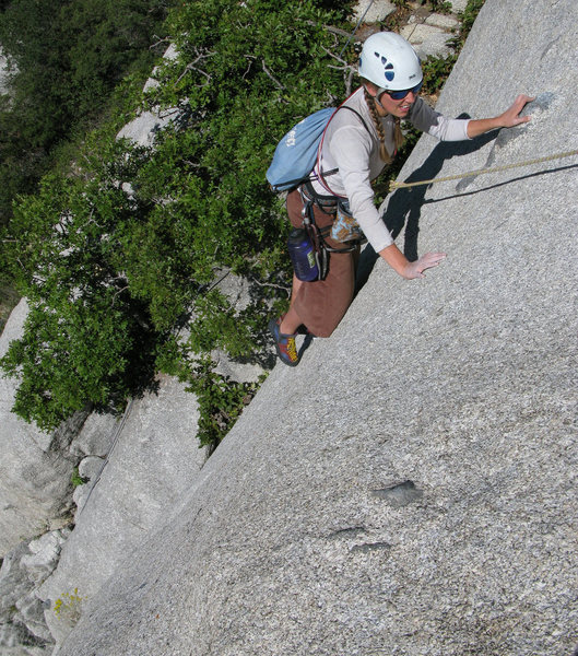 Maura climbing