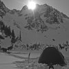 Mt. Stuart as seen from our camp at 5,400 feet.