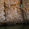 cool above water traverse on ker plunk<br>
Photo by Branden Michelkamp