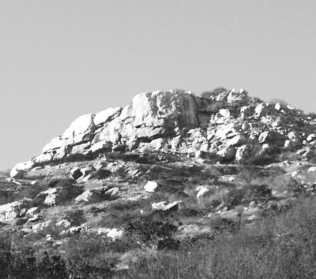 1976 climbing pic of Old Caslte Crag. 