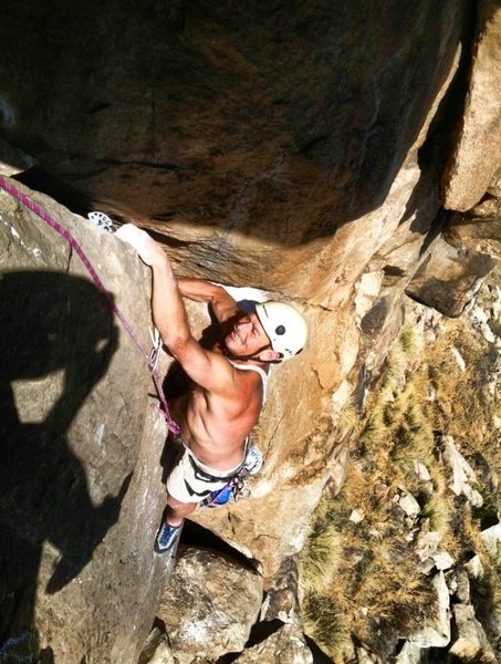 John Reinig jamming out of the tunnel through!