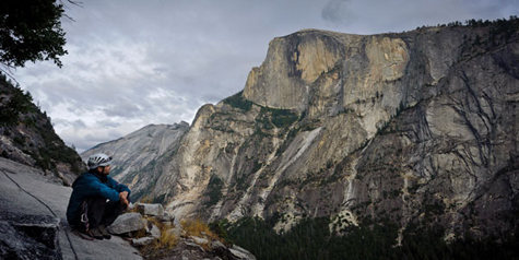 The northwest face of Half Dome.<br>
by Alexandre Buisse 