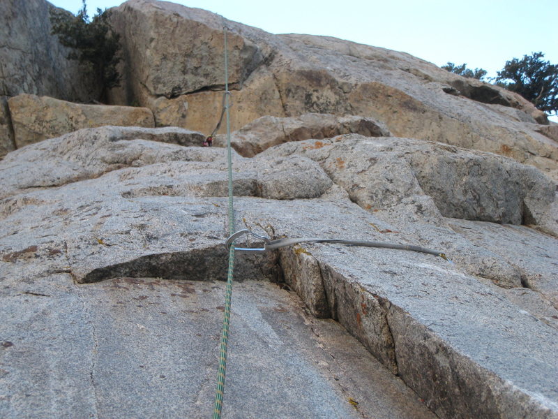 Approaching the roof.