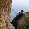 Chris Perkins at the P5 Belay.