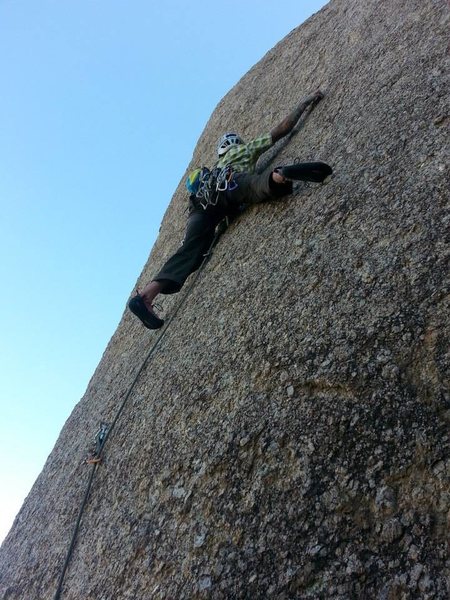 Rest before the crux sequence begins