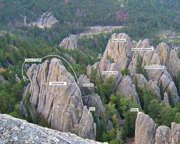 major formations labeled