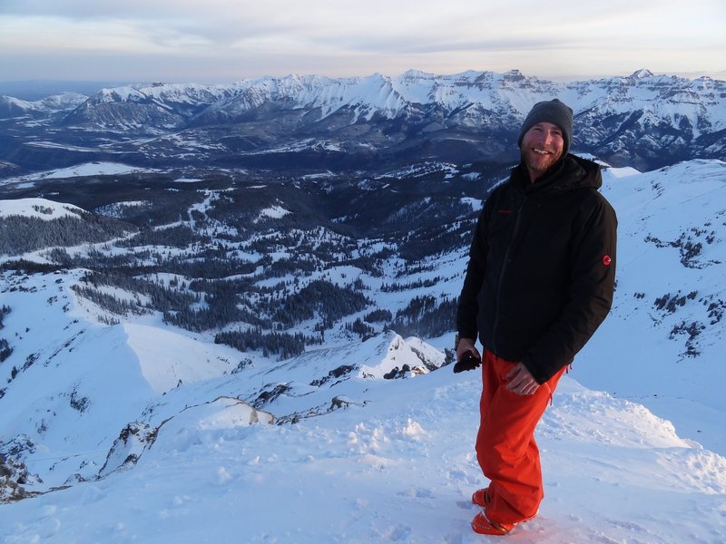 Palmyra Peak at sunrise with Stacy Lake