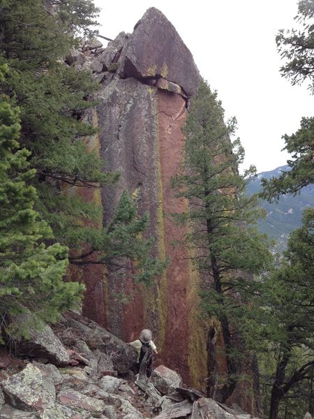 The amazing (unclimbed?) north face. 