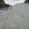 Myself on the crux P2 - January 2014.