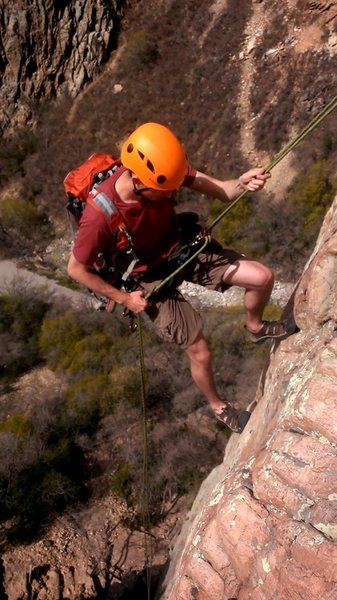 Rappelling after TR setup