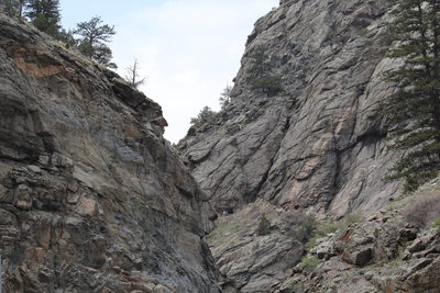View of High Wire Crag from the highway.