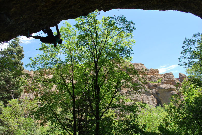  Jon making the Low Standard Cave look less low.