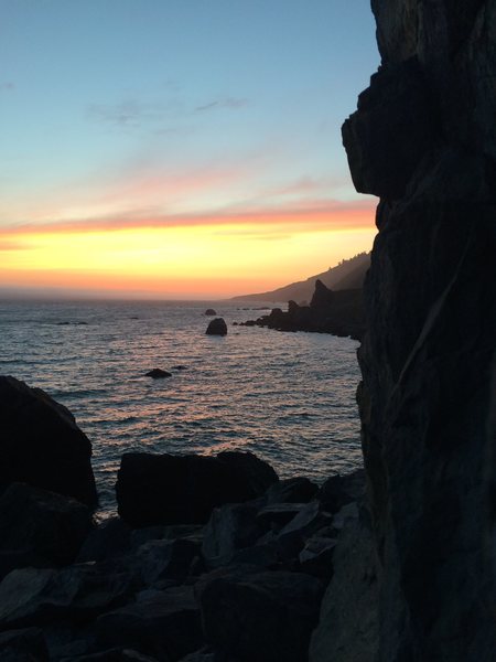 Sunset at Dry Creek Sea Crag