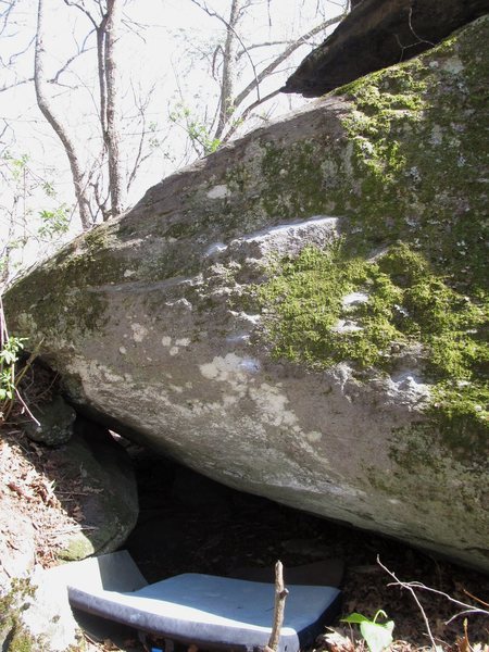 Buffalo Soldier on the backside of the boulder