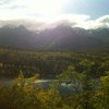 Hanging up on wookie wall looking out at weiner lake