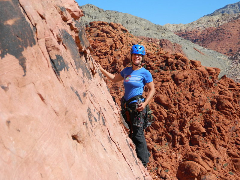 NJ Climber on Physical Graffiti April 29 - If you can ID her please pass this on.