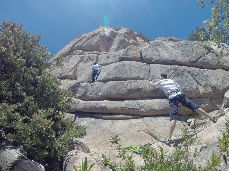 Sean working the start of Small Wooden Babies (5.9)