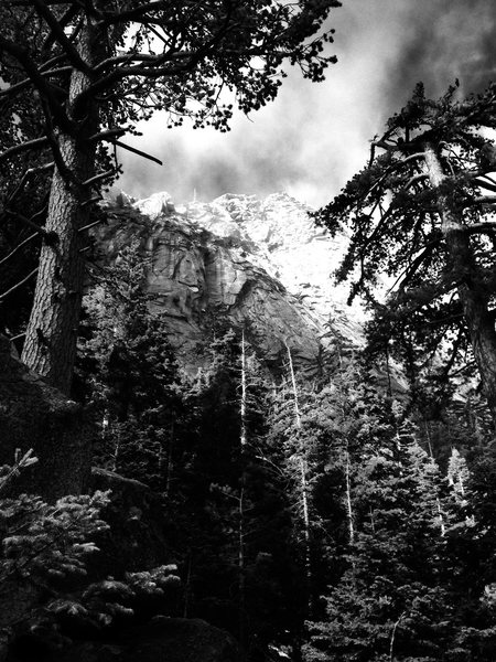 North Face of Tahquitz after a late spring snow storm!!!