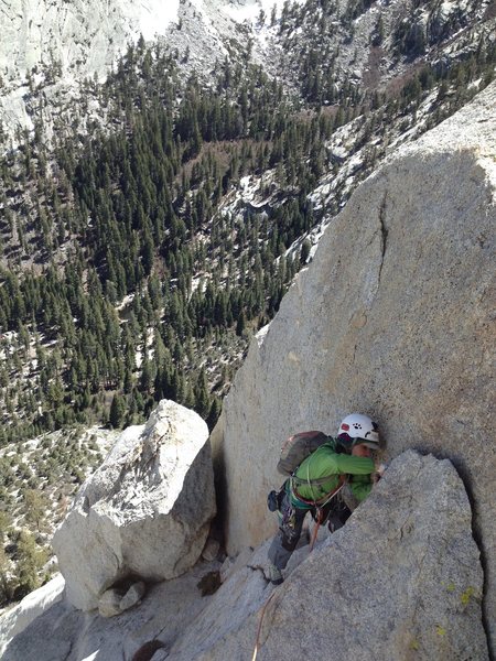 Amy Ness finishing P6, B-C route.