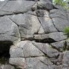 Meat Grinder as seen from the base of the crag