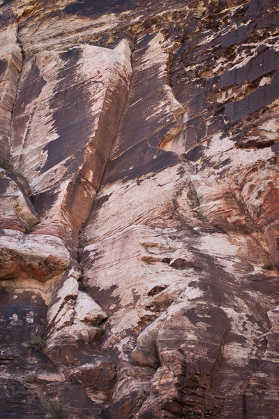 The clean corner of Welcome to Red Rocks. The tat anchor is in frame way off to the right...