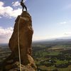 catching a ride with the thumb, Smith Rock Oregon.