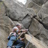 Mark below the easy roof around the 2nd-3rd bolt.