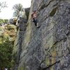 Kelley enjoying a rest before the crux on solar winds