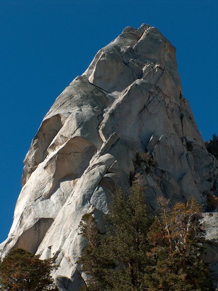 View of Parisian Buttress from Meysan Lake Trail