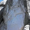 The upper cliffs, could be a cool sport route to bolt on the left side of this face. This face is in between two wide chimneys.