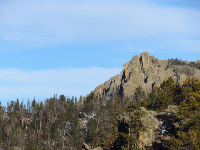 As seen from Lost Cabin Trail junction