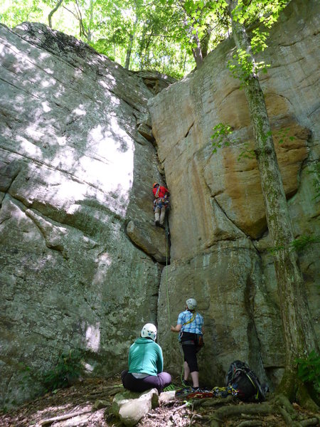 Jon setting pro just before the crux on Who Knows?