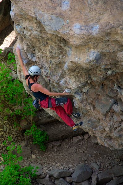 Moving into the crux. May 2014. 