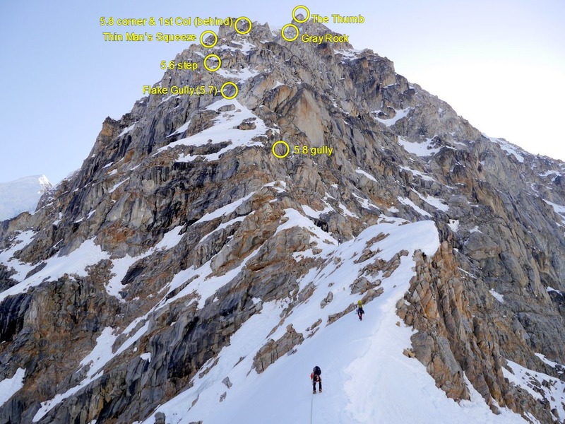 Lower part of SW ridge of Peak 11,300