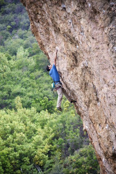 Chris dead pointing the sloper on Choptop