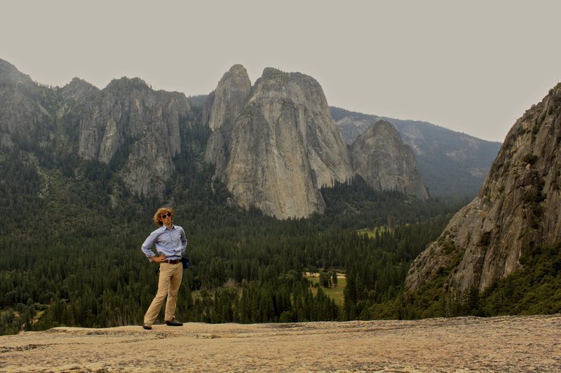 After my final climb in Yosemite: A free solo up After Seven in Dress clothes.