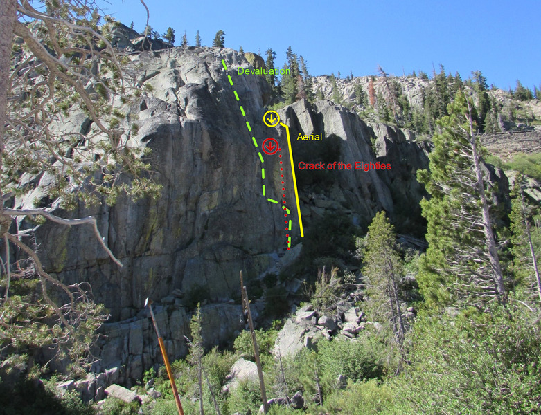 Snowshed Wall - north face, west side.