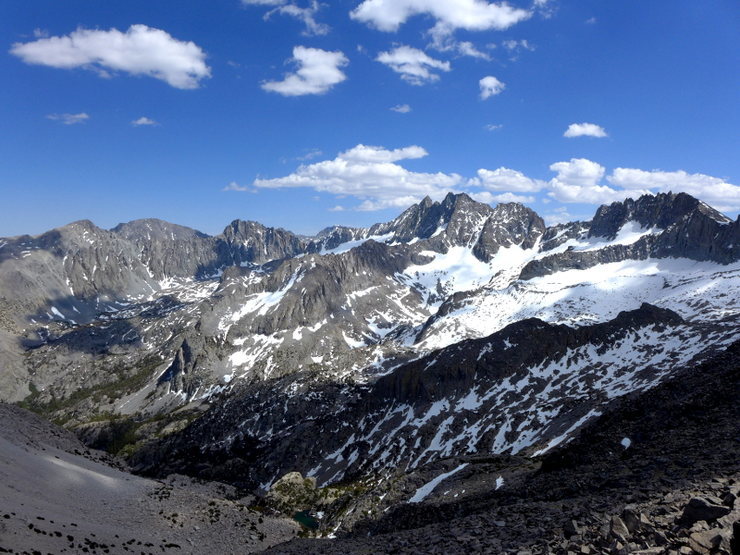 view SE (toward Middle Pal) from Temple as of 8 Jun 2014