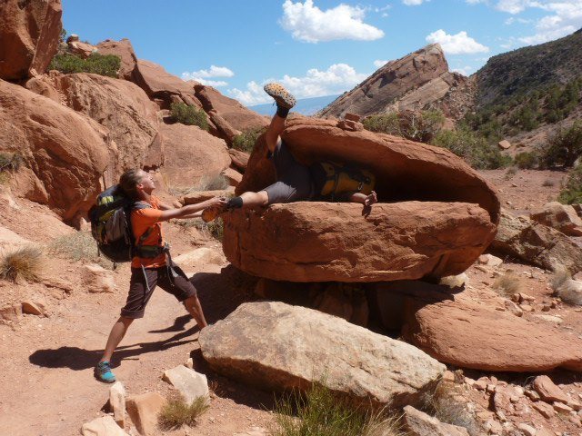 Playing around en route to "Ottos Route" - Colorado National Monument, September 2012