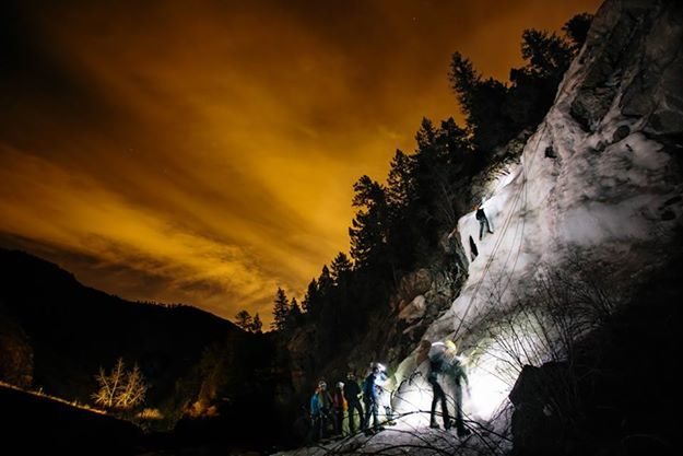 Apres-Work Ice Climbing. February 2014